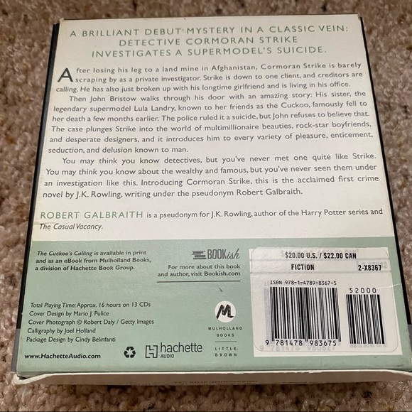 The Cuckoo’s Calling Audiobook - Picture 2 of 3